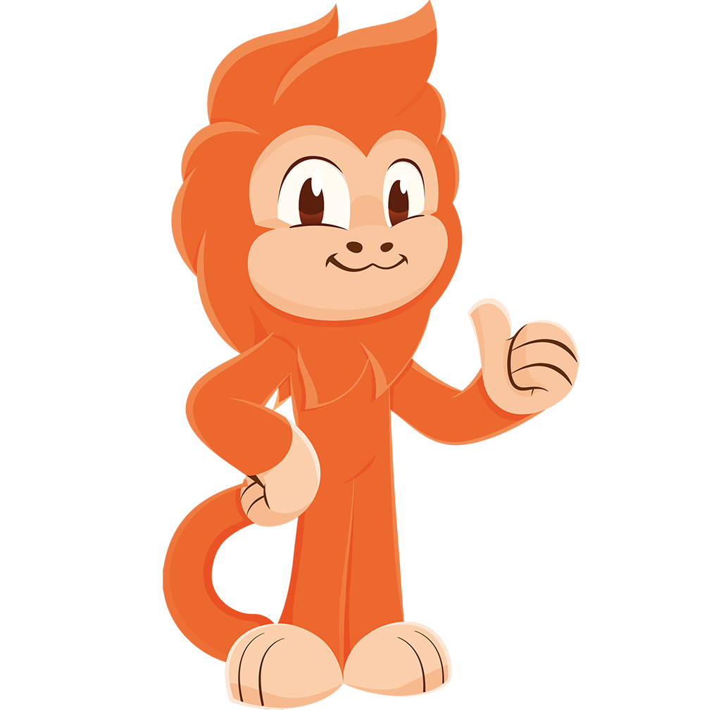 GambiConf's mascot. A cute golden lion tamarin